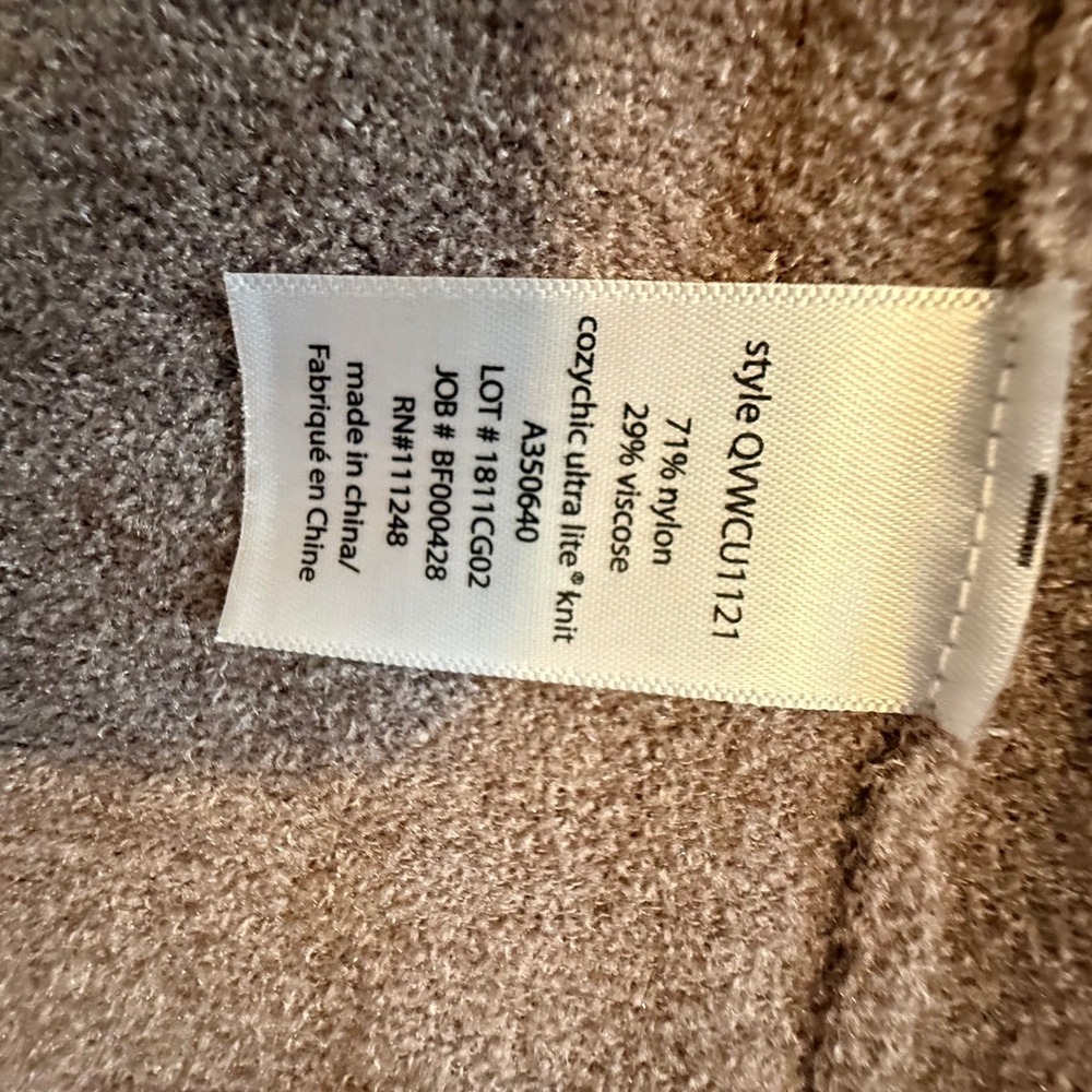 Barefoot Dreams Cardigan‎ Women Medium Taupe Excellent CozyChic Ultra Lite Open - Picture 3 of 11